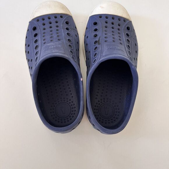 Native Shoes Regatta Blue & Shell White - Jefferson Kids Waterproof - Kids 9 - Picture 3 of 8